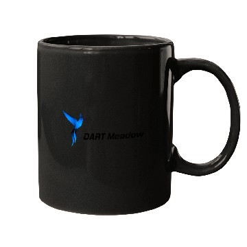 Discover DM Blue Hummingbird Logo Dark Mugs