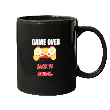 Discover Funny Game Over Back to School Mugs