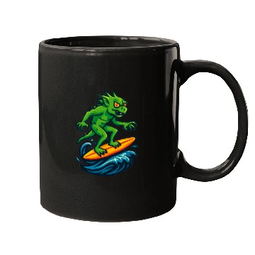 Discover chupacabra surfing Mugs