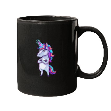 Discover Grumpy Unicorn: Sparkle & Sarcasm! Mugs