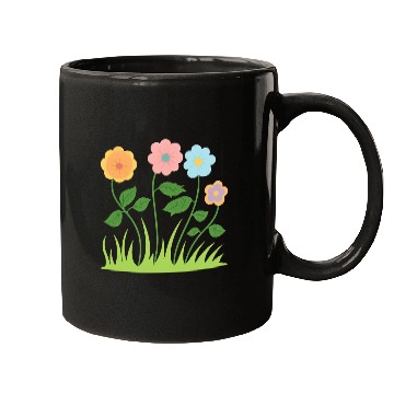 Discover Whimsical Pastel Flower Pattern Mugs