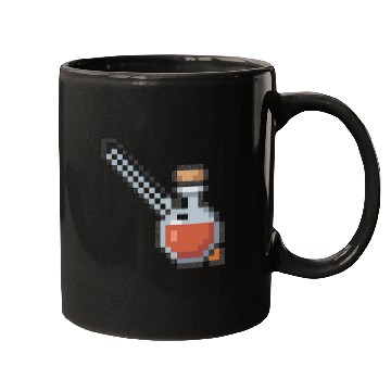 Discover Pixel Art Vampire Potion Design Mugs