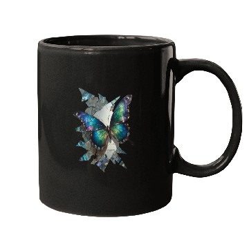 Discover Vivid Butterflies Breaking Through Glass Mugs
