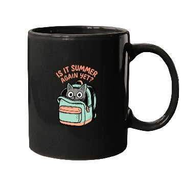 Discover Curious Cat Peeks from Pastel Backpack Mugs