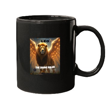 Discover Leo the Divine Ruler with Angel Wings Mugs