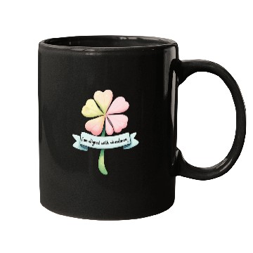 Discover Four-Leaf Clover with Affirmation Banner Mugs