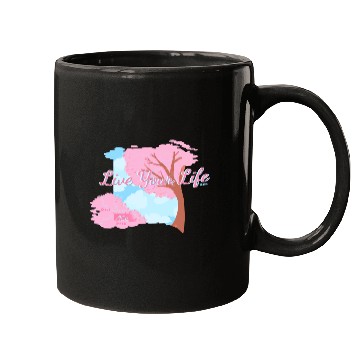 Discover Pink Cherry Blossom Inspirational Design Mugs