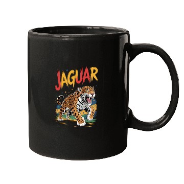 Discover Vivid Jaguar Bold Print Mugs