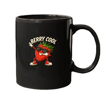 Discover Berry Cool Strawberry Mugs – Funny Back to School