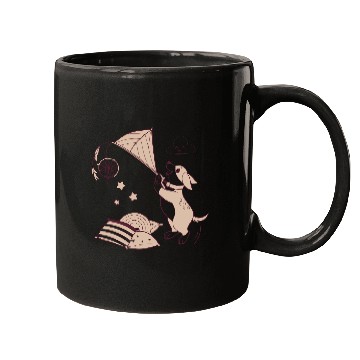 Discover Whimsical Dachshund with Dreamcatcher Mugs
