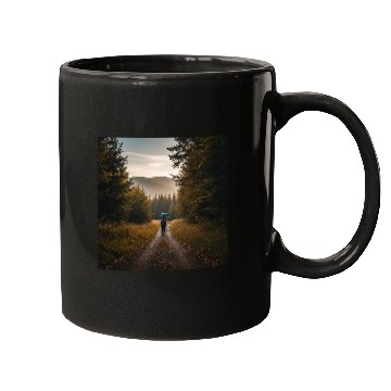 Discover Serene Autumn Path Mugs