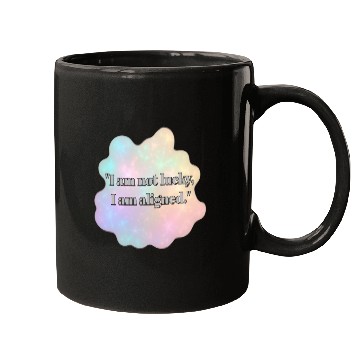 Discover Aligned and Lucky Quote Background Mugs