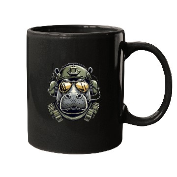 Discover Hippo Military Design Mugs