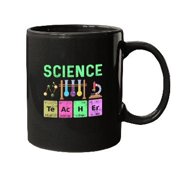 Discover Science Art Teacher - Colorful Periodic Table Mugs