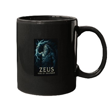 Discover Zeus God of Thunder Mythology Design Mugs