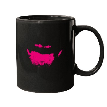 Discover Vibrant Pink Abstract Ink Splash Design Mugs