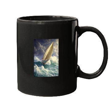 Discover Storm Sail Through Painted Seas Mugs
