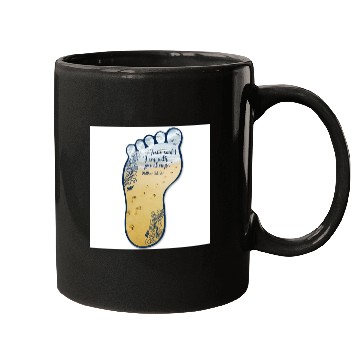 Discover Beach Footprint Sun Scripture Design Mugs