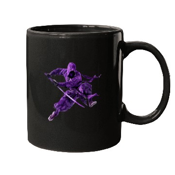 Discover Stealthy Samurai in Purple Armor Mugs