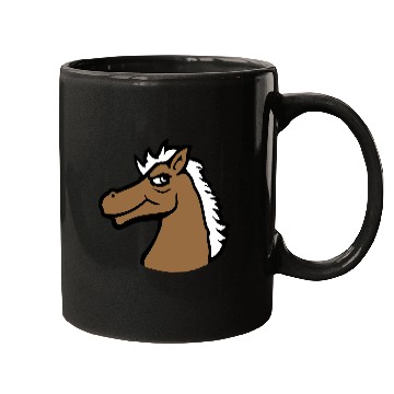 Discover Horse Cool look Smile Guy Stallion Man Fun Bad Boy Mugs