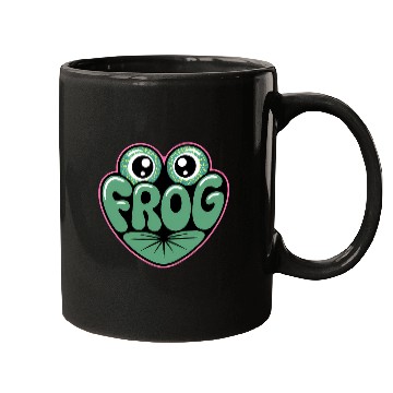 Discover Funny Frog Face – Cute & Quirky Amphibian Design Mugs