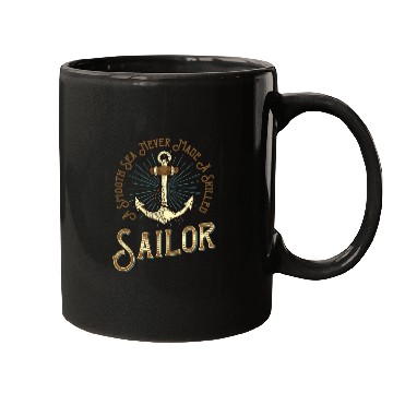Discover Vintage Nautical Sailor Anchor Captain Skull Mugs