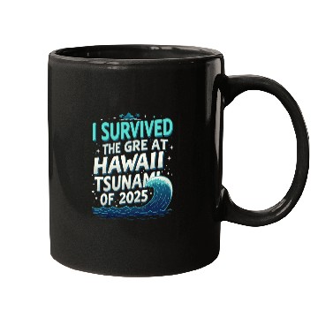 Discover I Survived The Great Hawaii Tsunami 1 Mugs