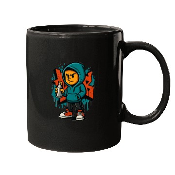 Discover Urban Graffiti Spray Kid Design Mugs