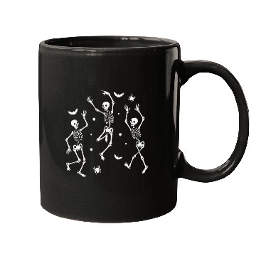 Discover Festive Skeleton Dance Art Mugs
