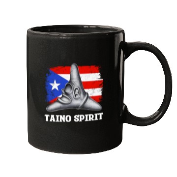Discover Puerto Rico Cemi Triangle Statue Flag Mugs