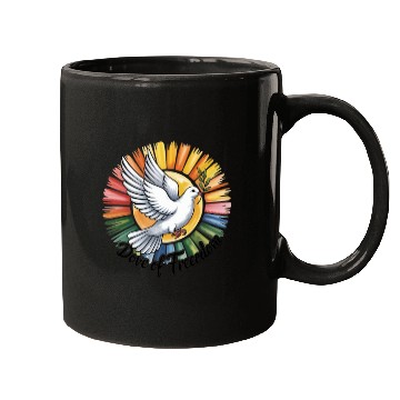 Discover Peaceful Dove with Olive Branch Design Mugs