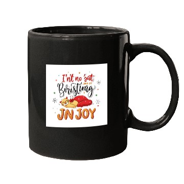 Discover Festive Cat Joy Christmas Design Mugs