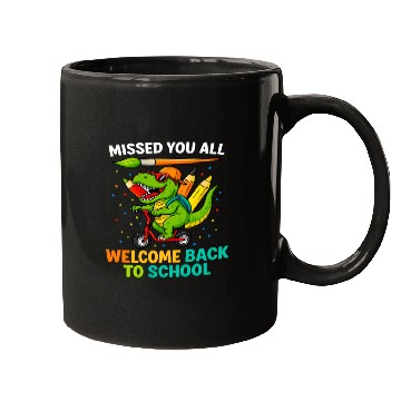 Discover Missed You Welcome Back to School Funny Dinosaur Mugs