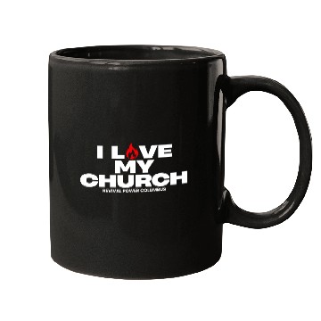 Discover I Love my Church - Red Mugs