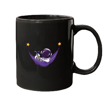 Discover Space Explorer Astronaut in Hammock Mugs