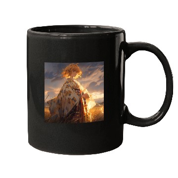 Discover Epic Samurai Girl at Sunset Mugs