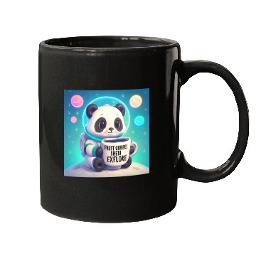 Discover Space Panda Coffee – Pastel Astronaut Art Mugs
