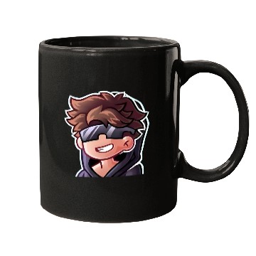 Discover Cool Gamer Boy Logo – Fun Cartoon Avatar for Merch Mugs