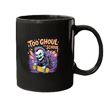 Discover Too Ghoul for School – Punk Ghost Halloween Mugs