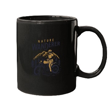 Discover Nature Wanderer Biker Mugs