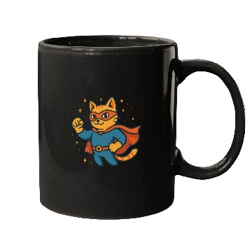 Discover Martial Arts Cat Superhero Design Mugs