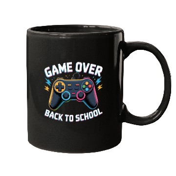 Discover Game Over Back to School – Funny Gamer Design Mugs
