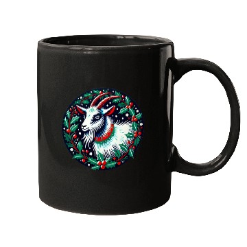 Discover Festive Yule Goat Nordic Holiday Design Mugs