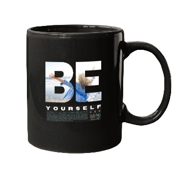 Discover Be Yourself Inspirational Beach Scene Design Mugs