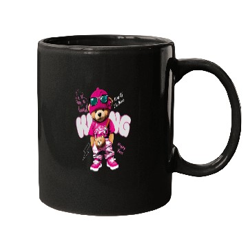Discover Trendy Teddy Bear Streetwear Design Mugs
