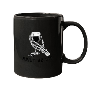 Discover Gothic Skeleton Bachelorette Party Bride or Die  Mugs