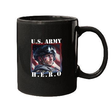 Discover US Army Hero American Soldier Patriotic Apparel Mugs