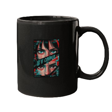 Discover Cyberpunk Eyes Art Print Mugs