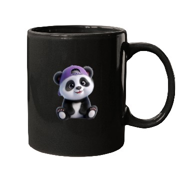 Discover Adorable Panda Boy with Cap Mugs