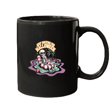Discover Chill Skeleton Halloween Vibes Mugs